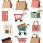Shopping & Retail Icons - Sticker Sheet v13